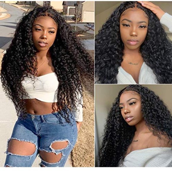 Lace Frontal Mongolian Kinky Curly 6 x 13 Wig 20